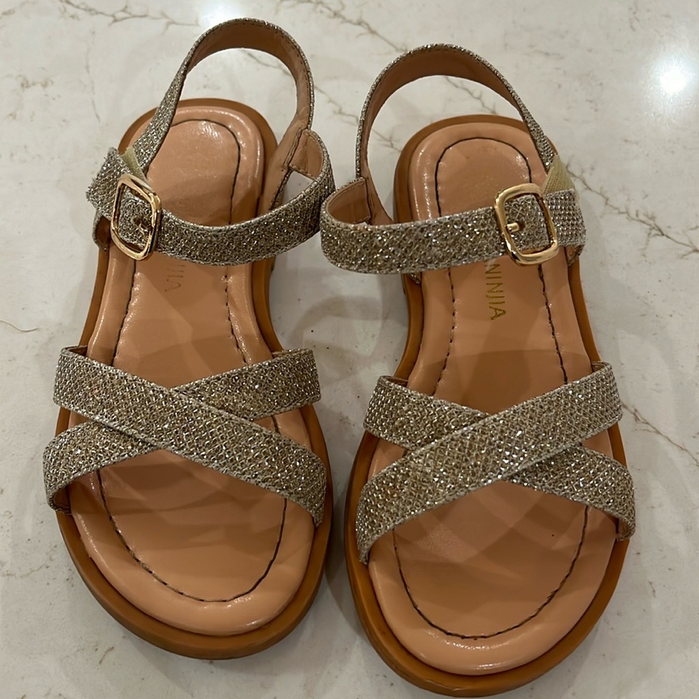 Gold sandals